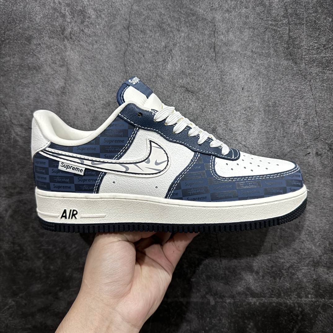 NK Air Force 1 Low x Supreme Multi Fade Logo Blue White NNL24112501