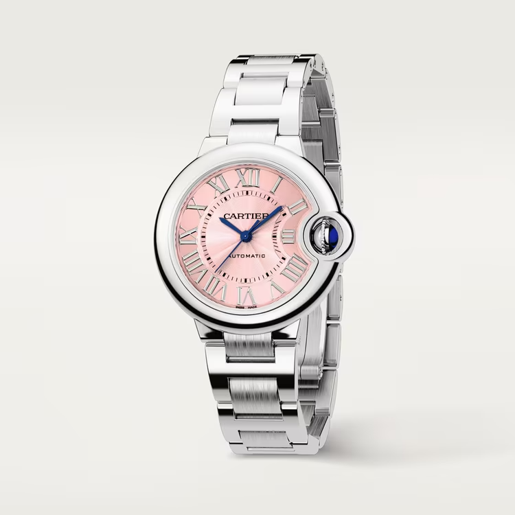 Cartier BALLON BLEU Pink Dial 33mm