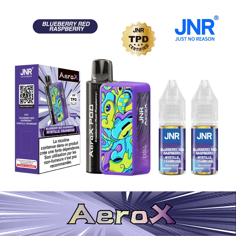 JNR AeroX 32000 Puffs - Kit Pod Remplissable et Rechargeable - Vape Grok