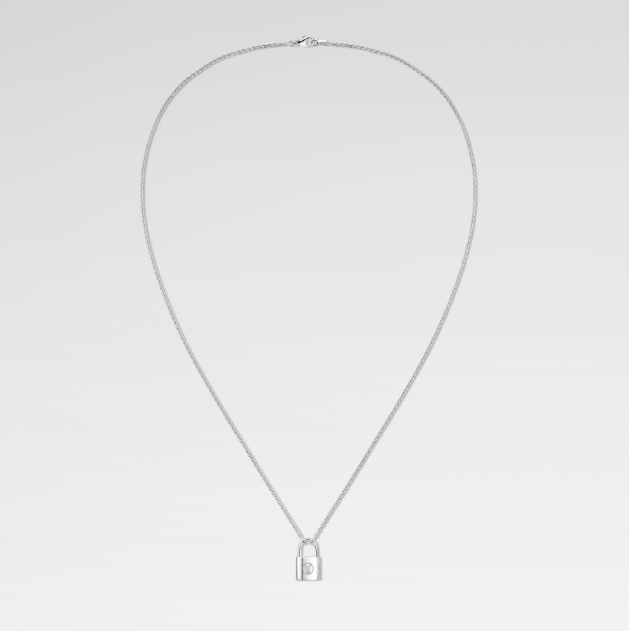 LOUIS VUITTON Q93559 Silver Lockit pendant, sterling silver