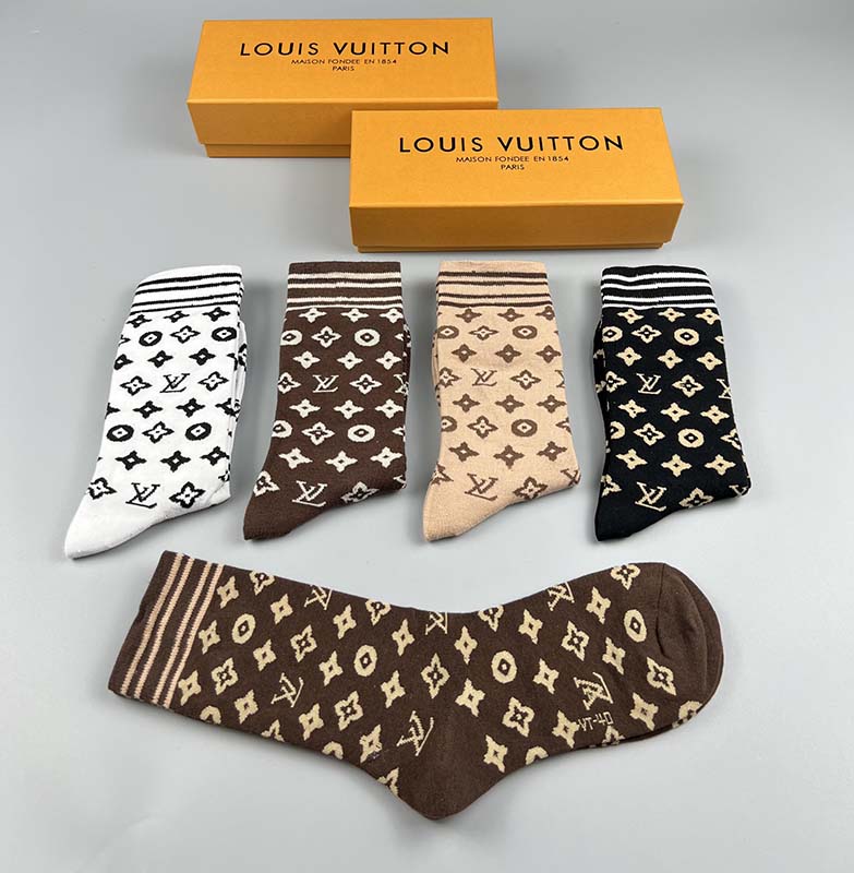 Set of 5 Pairs of Cotton Breathable Crew Socks WZ-924000253