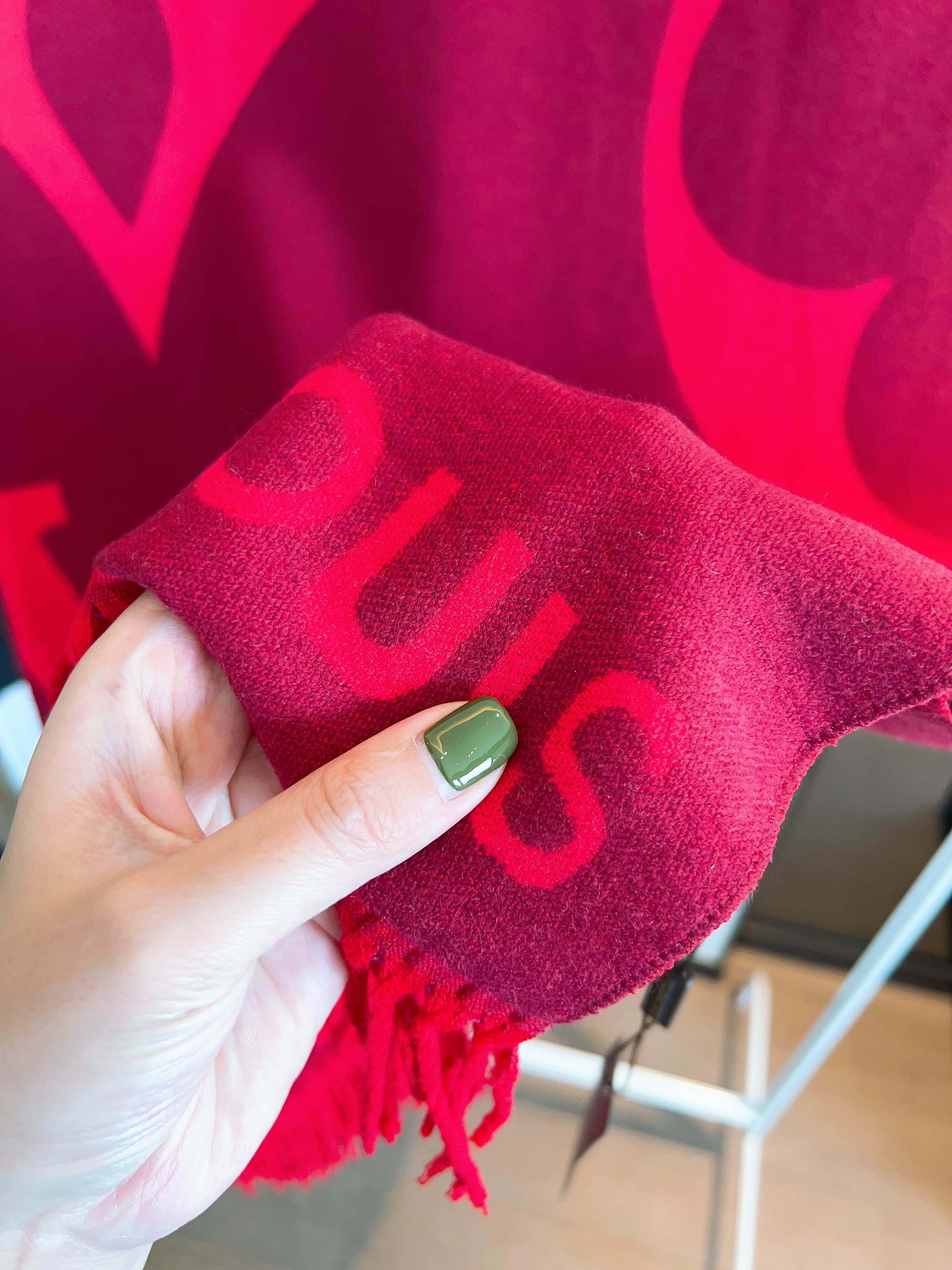 180*65cm Fashion Rabbit Velvet Scarf WJ-985119