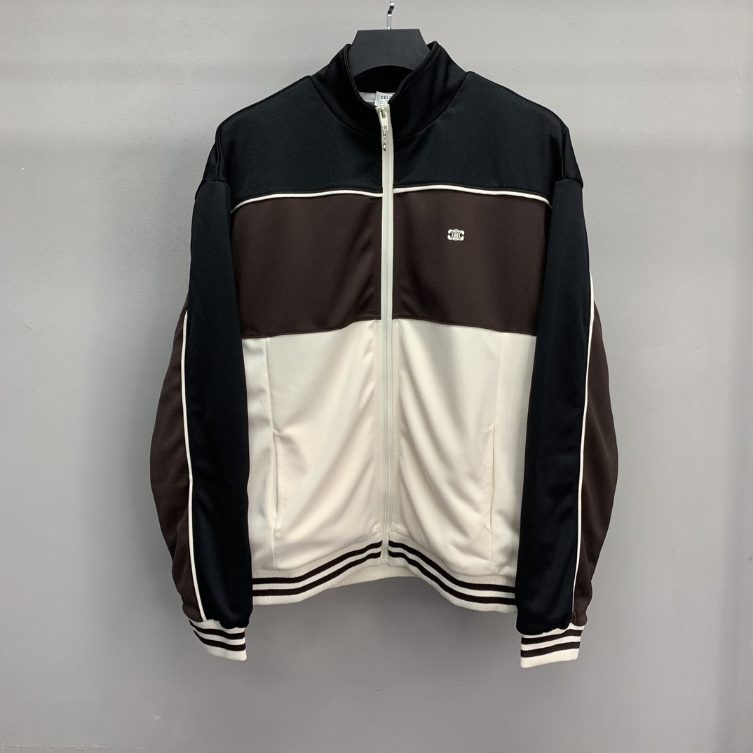 BLCG color college wind zipper jacket