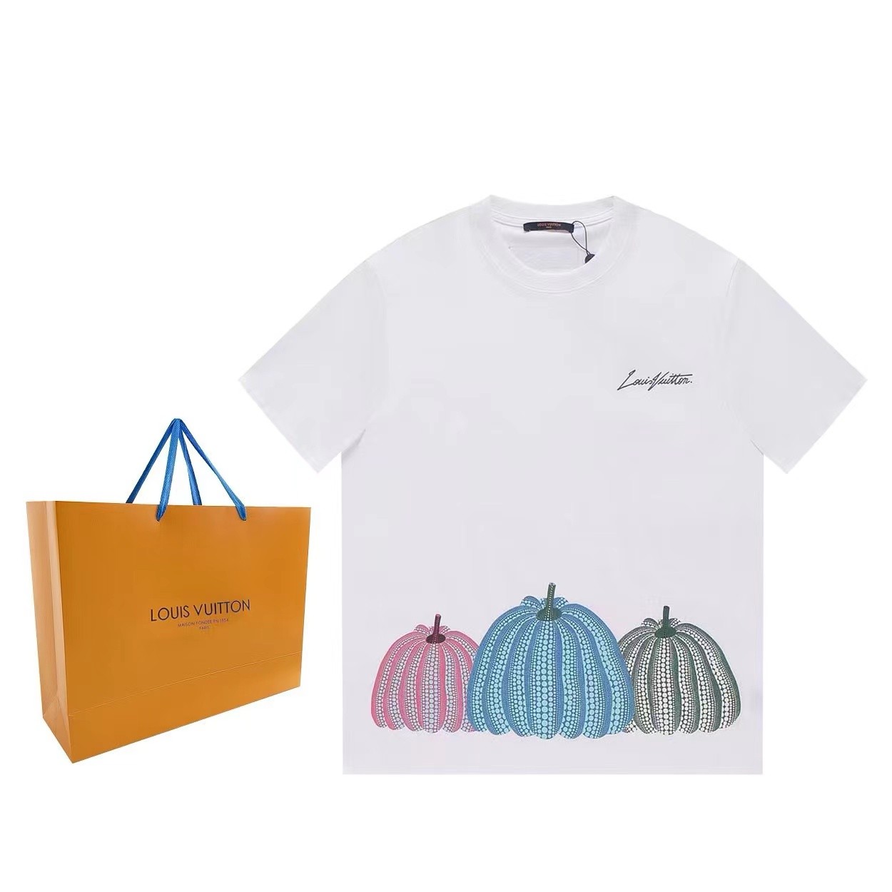 LV Pumpkin Printed Short Sleeve