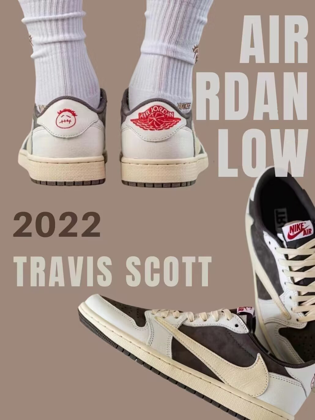 NIKE ナイキ AIR JORDAN 1 LOW OG “Travis Scott - Reverse Mocha”