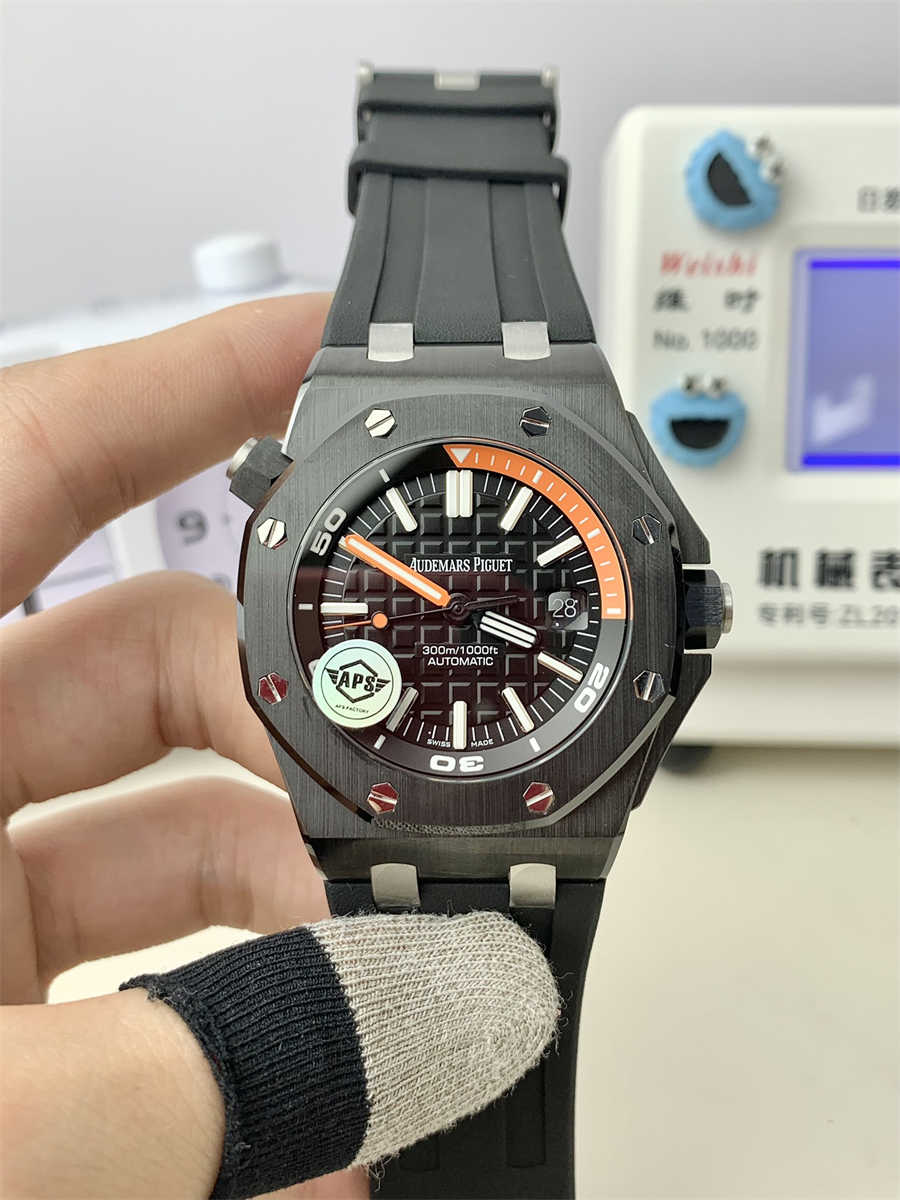 AP 15707 Offshore Black Ceramic Replica – APS Royal Oak Offshore 42mm