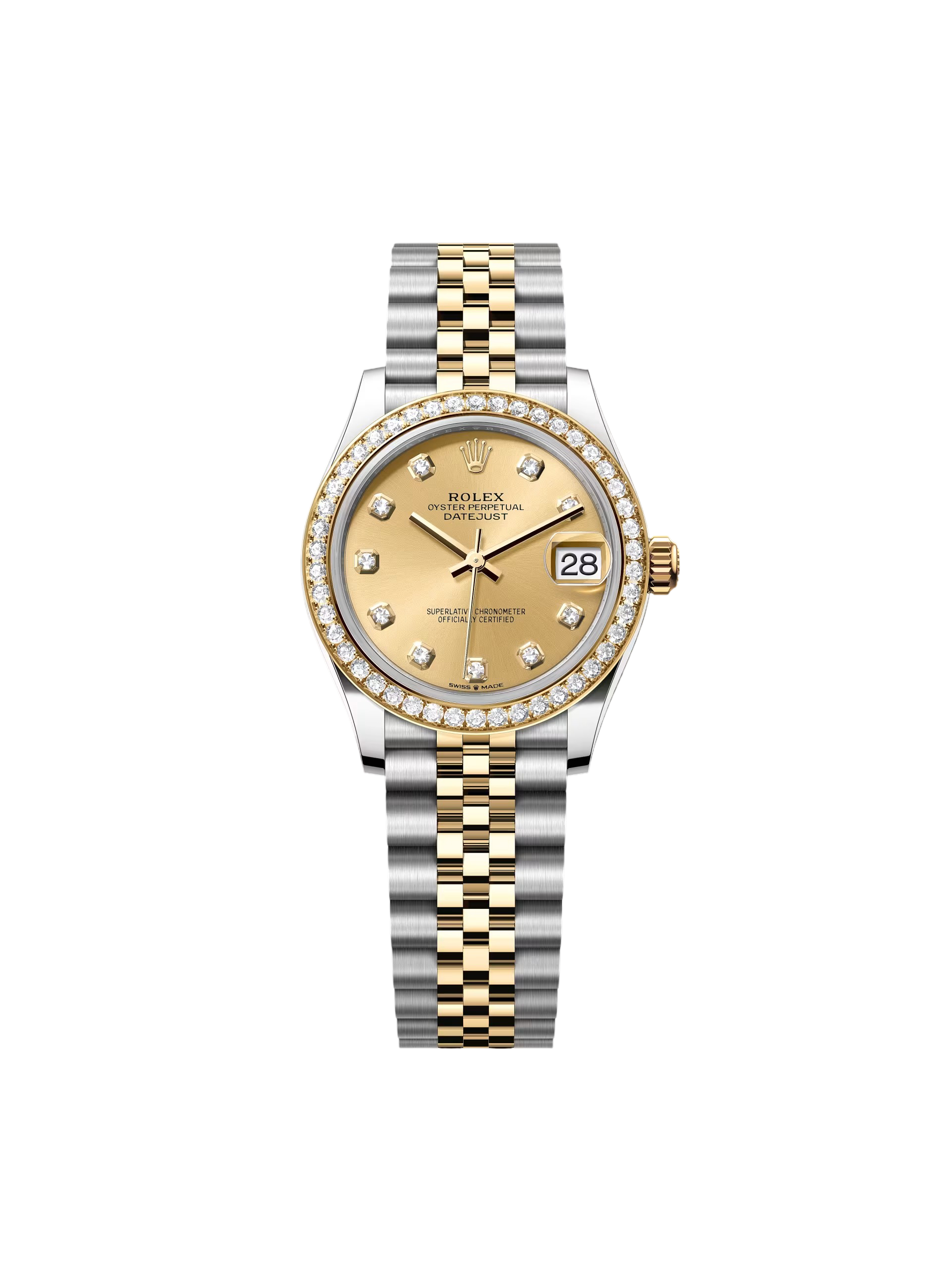 Rolex Datejust m278383-0025/0026 31mm Champagne Dial Oyster Bracelet