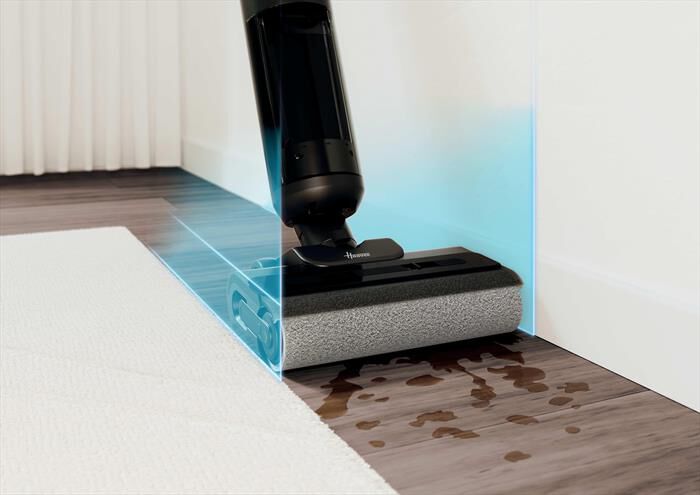 HOOVER - Scopa elettrica HW300 011-Nero, Argento