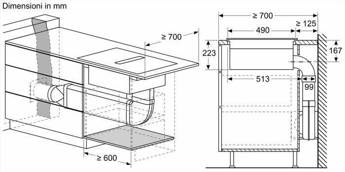 BOSCH - Piano in vetro ceramica ad induzione PVS831B16E-Nero