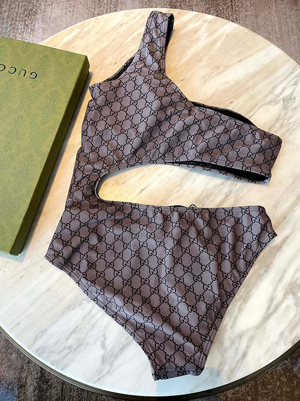 Sexy One-piece shoulder Swimsuit with Pads YY-925454