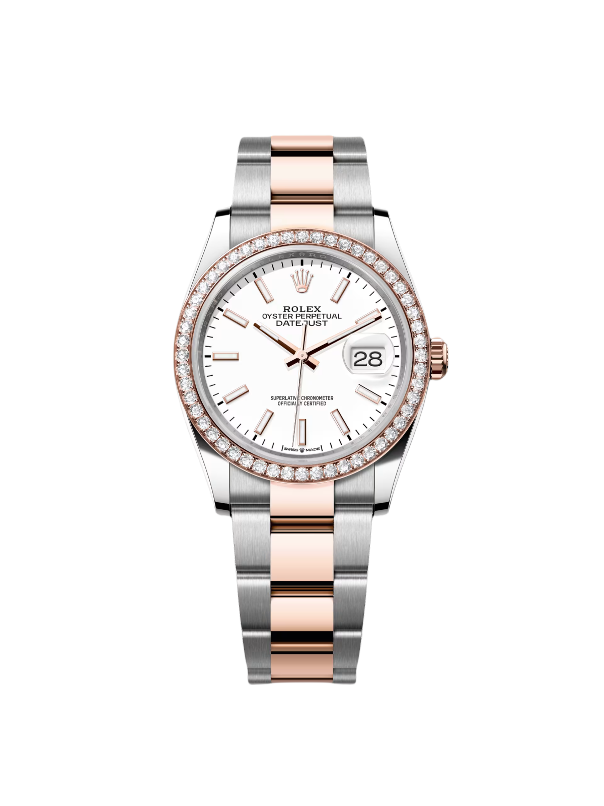 Rolex  Datejust 126281RBR White Dial 36mm