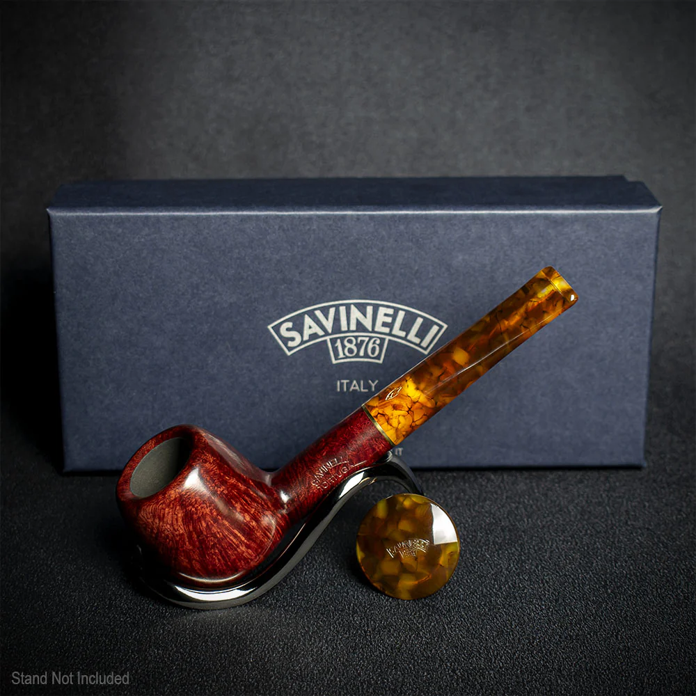 Savinelli Tortuga Smooth Shape No. 207 - 6mm Briar Pipe