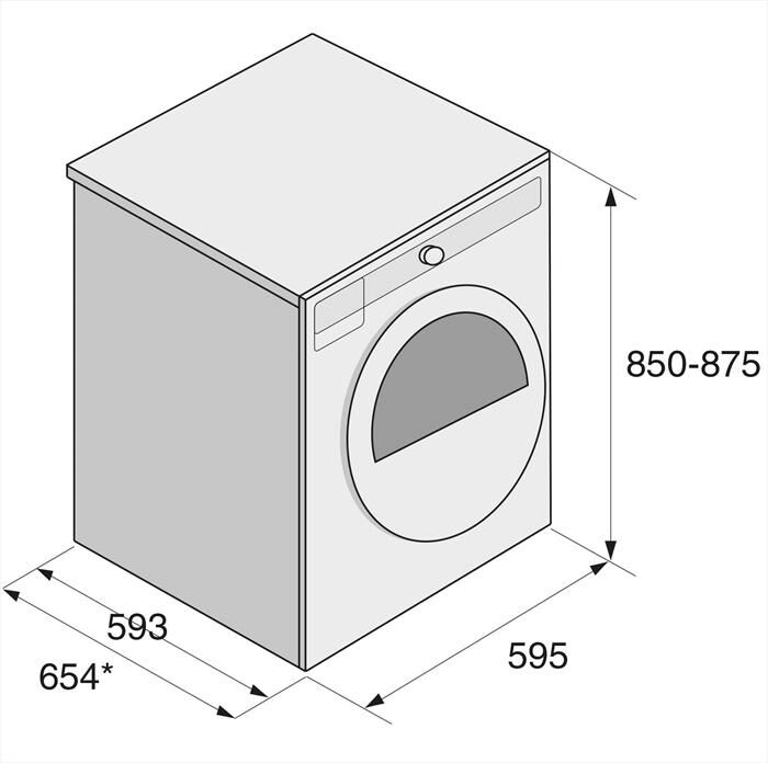 ASKO - Asciugatrice T 408 HD.T.P 8Kg Classe C-Titanio