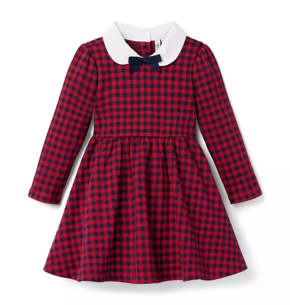 Gingham Jacquard Dress