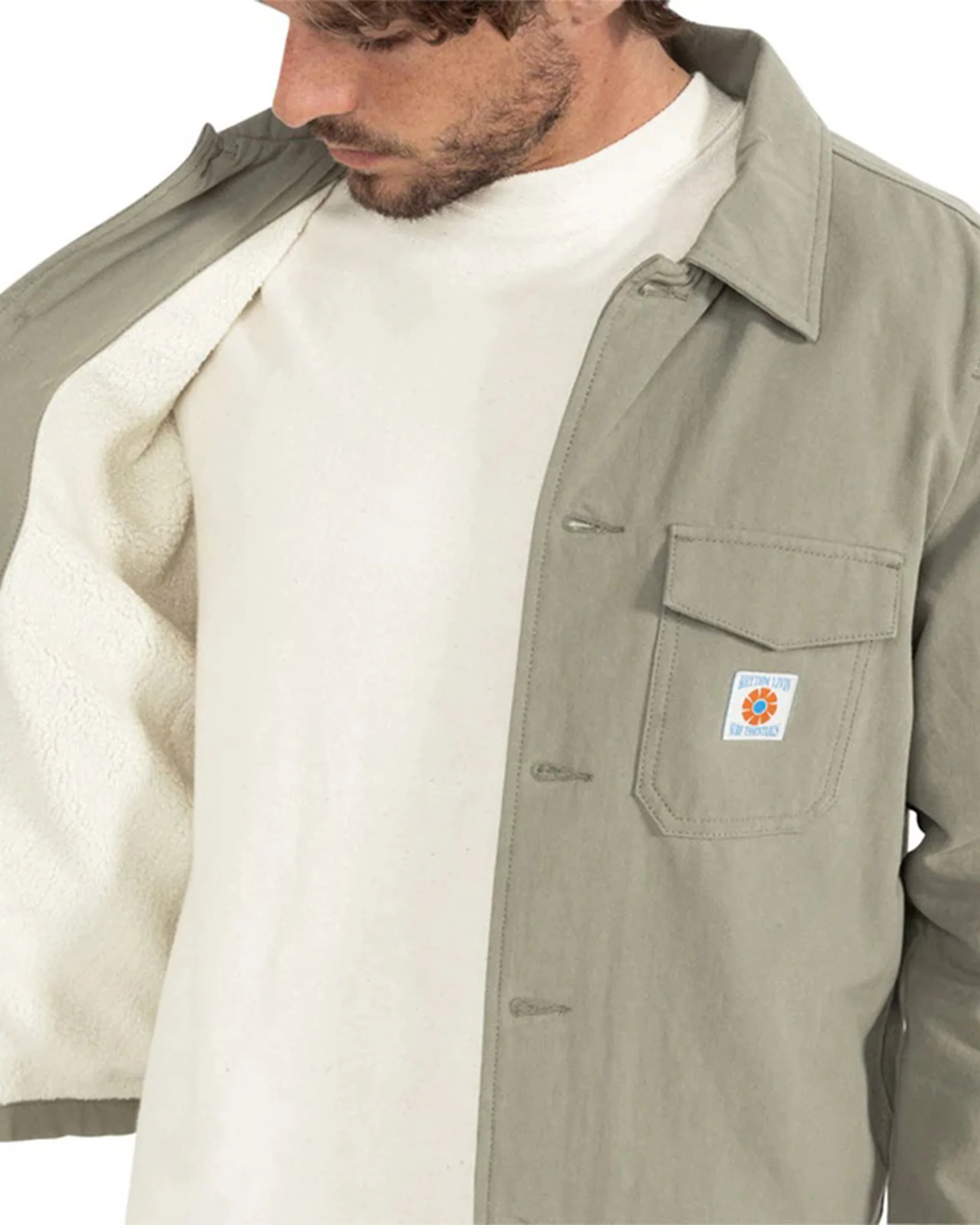 Sherpa Lined Work Shirt - Sage