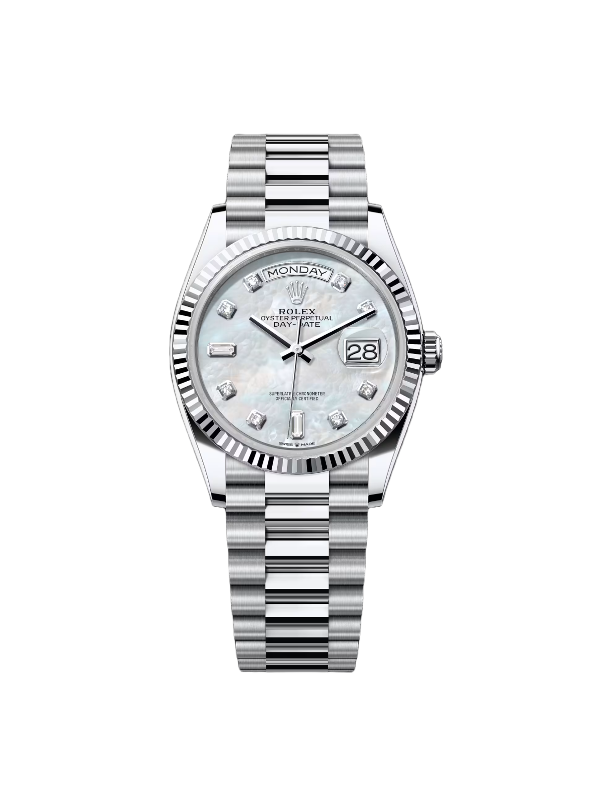Rolex Day-Date 128236-0005 Blue Diamond Dial 36mm