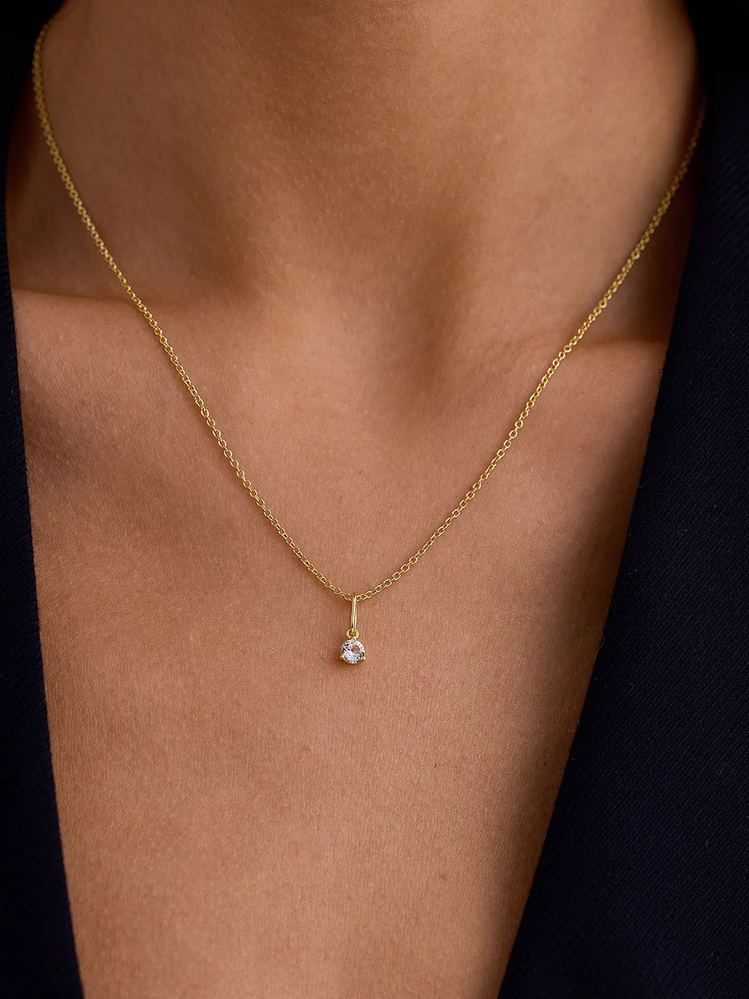 White Sapphire Charm