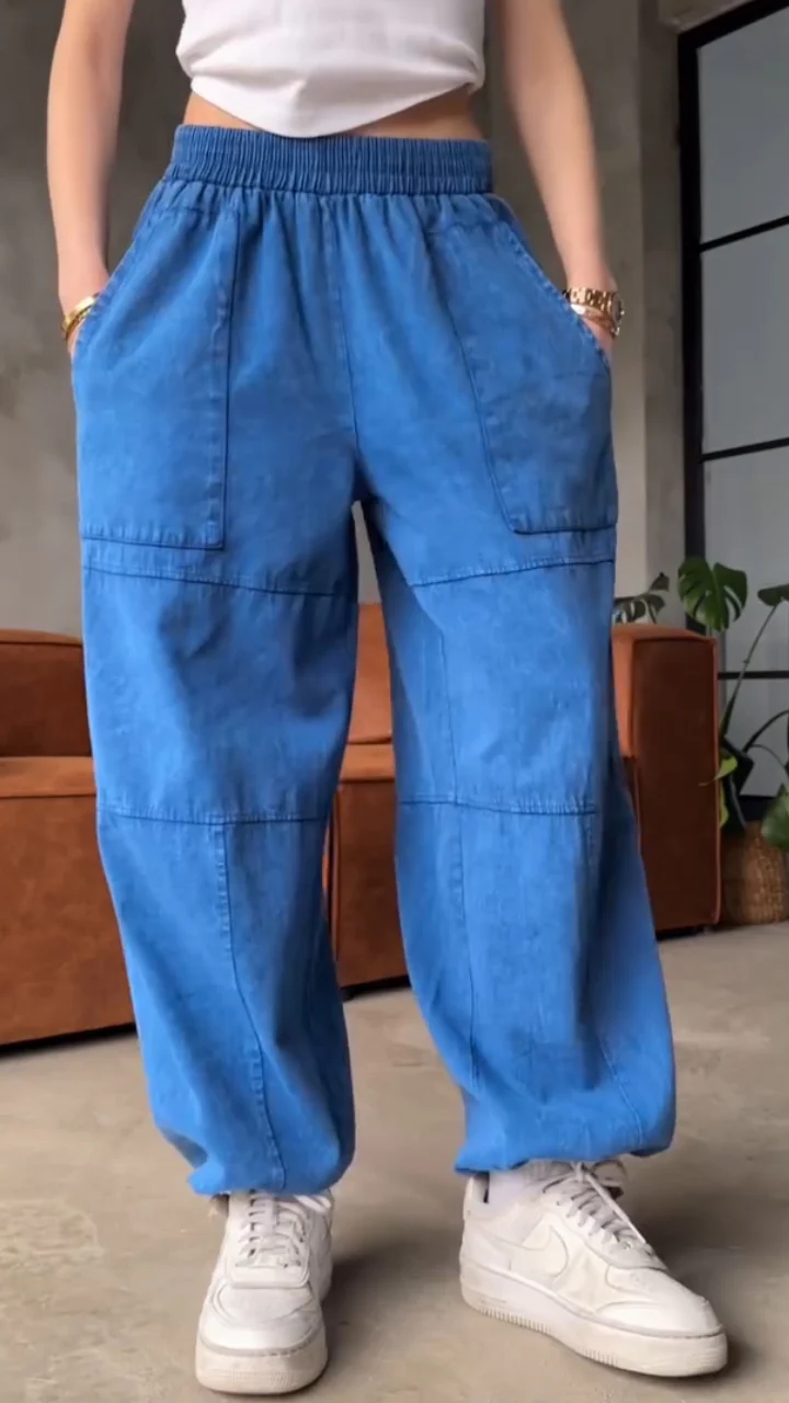 Ladies' Spliced Casual Pants