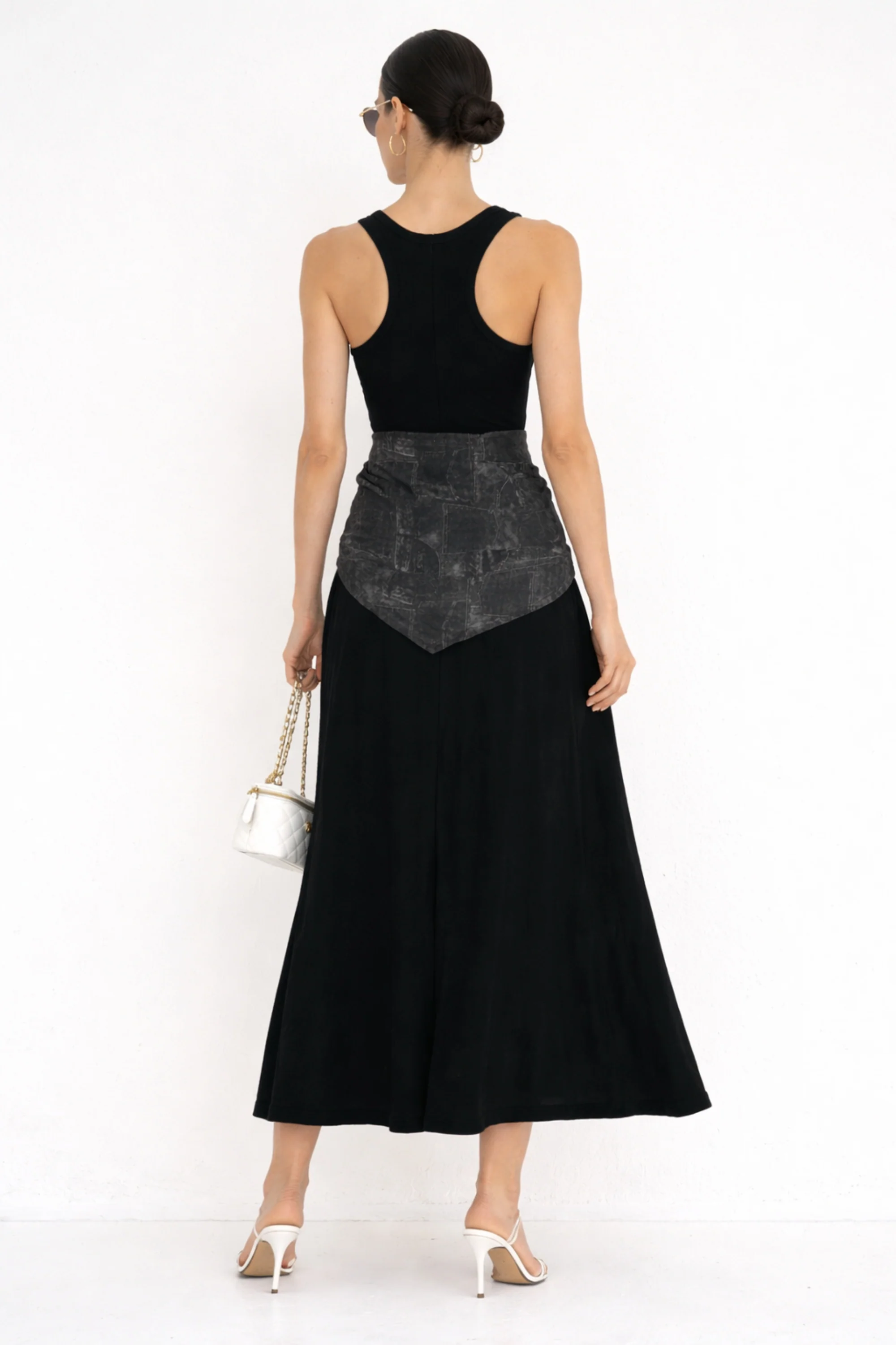 Midnight Marble Knot Dress