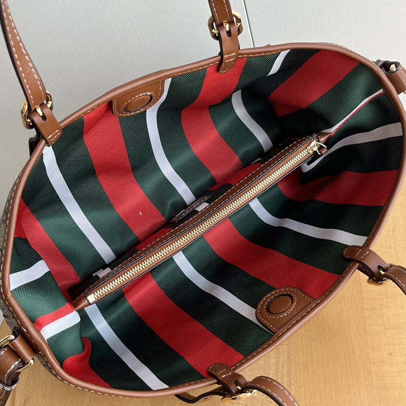 12.2″x7.3″x4.5″ Adjustable Strap Green&Red Linning Totebag BB-921325
