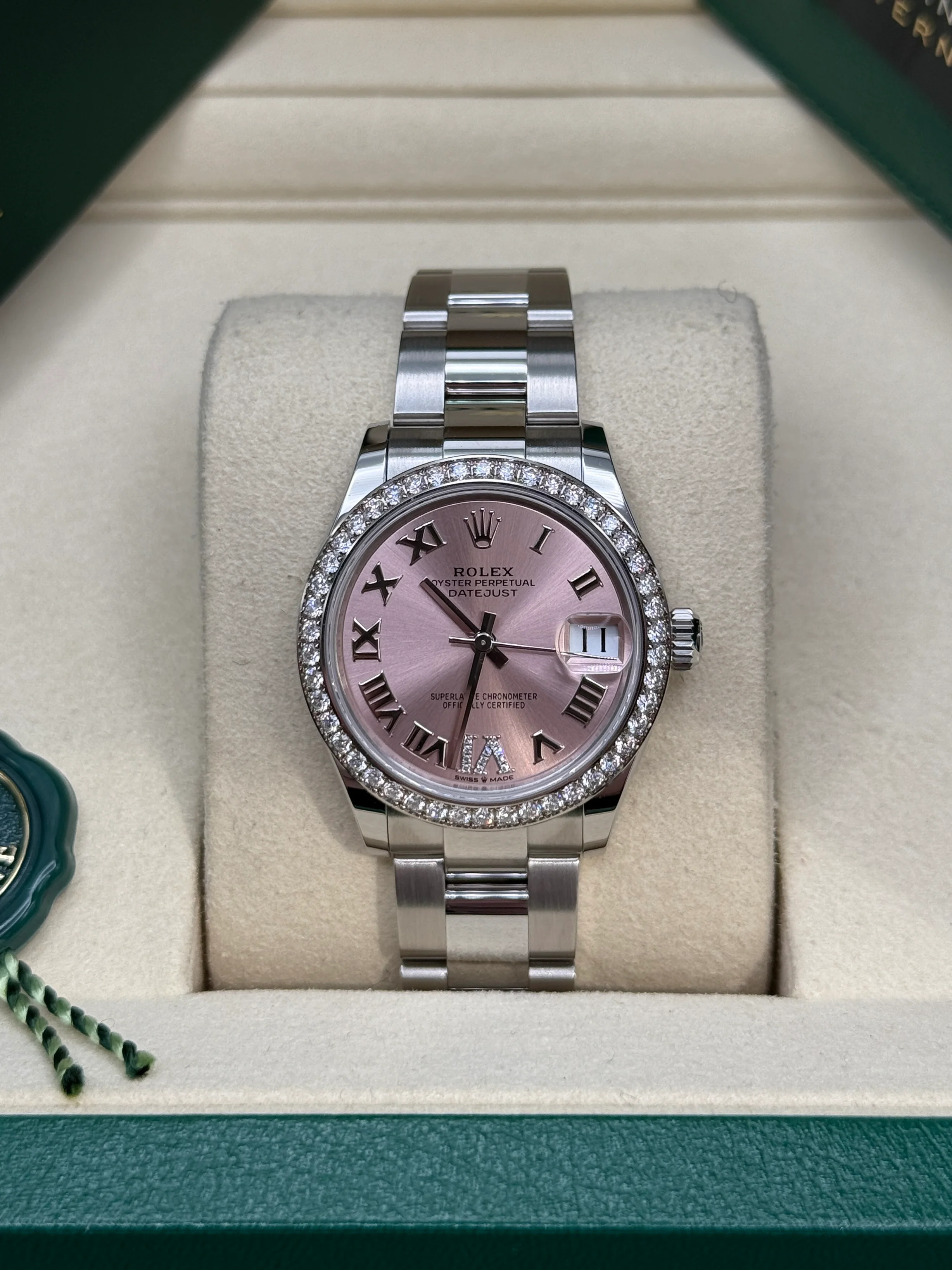 【Super Clone】RLX Datejust m278384RBR-0027/0028 Pink 31mm Dial Oyster Watch