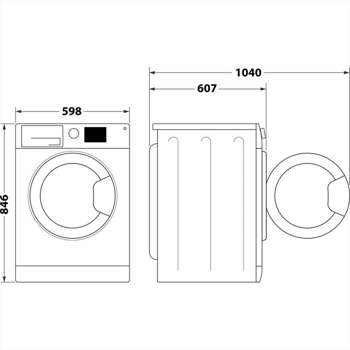 HOTPOINT ARISTON - Asciugatrice 9KG SLIM HPT 93D BS IT CLASSE D-Bianco