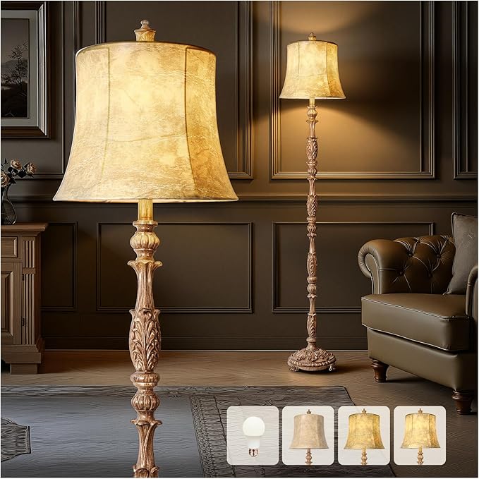 LUMIGROVE Vintage 66” Tall Floor Lamp for Living Room Bedroom