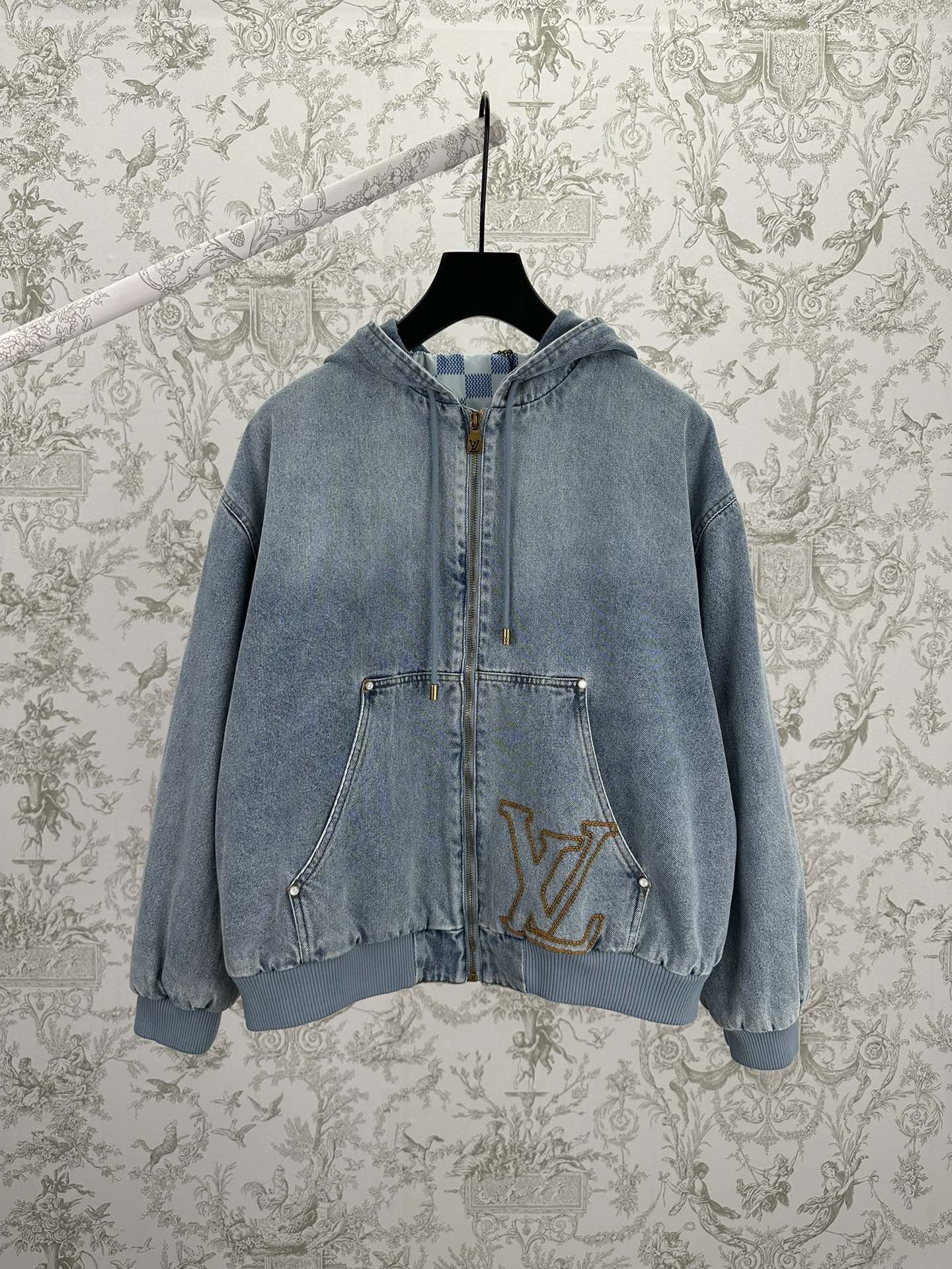 LV Denim Hooded Jacket