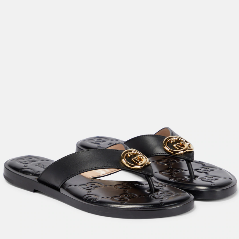 6 Color Fashion Metal Buckle Flip Flop Sandals LX-872035