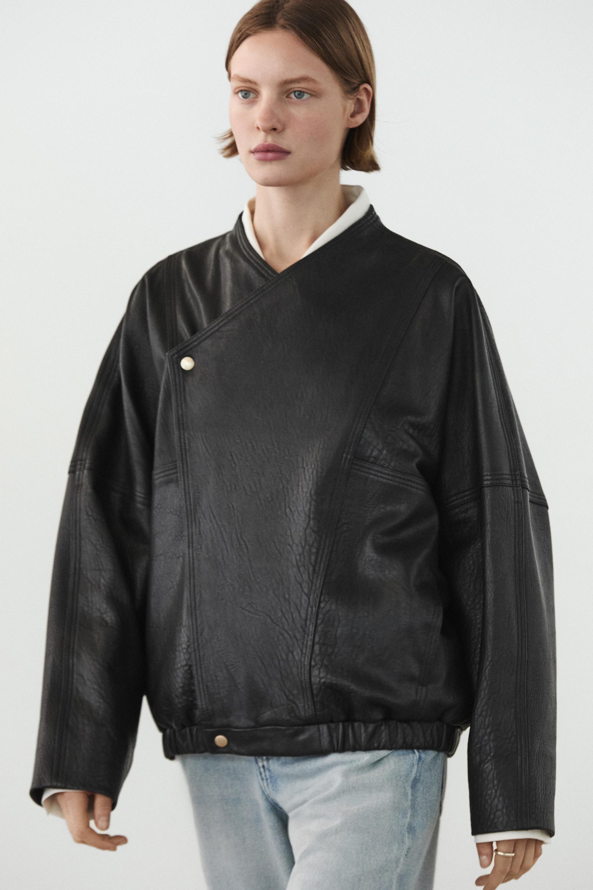 Chaqueta bomber piel