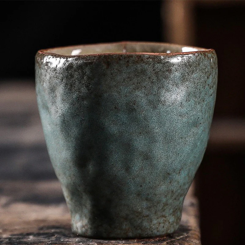 Lotus Pod Leaf Flower Auspicious Clouds Ceramic Teacup Kung Fu Tea Cup