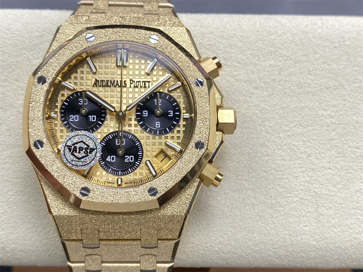 Audemars Piguet 26240 Replica – APS Frosted Gold Royal Oak Chronograph
