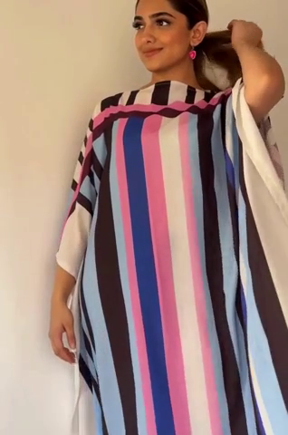 Striped Bliss Kaftan Dress