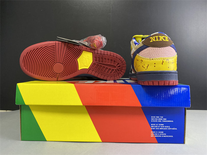 NK DUCK LOW PRO WHITE RED YELLOW 318403-175