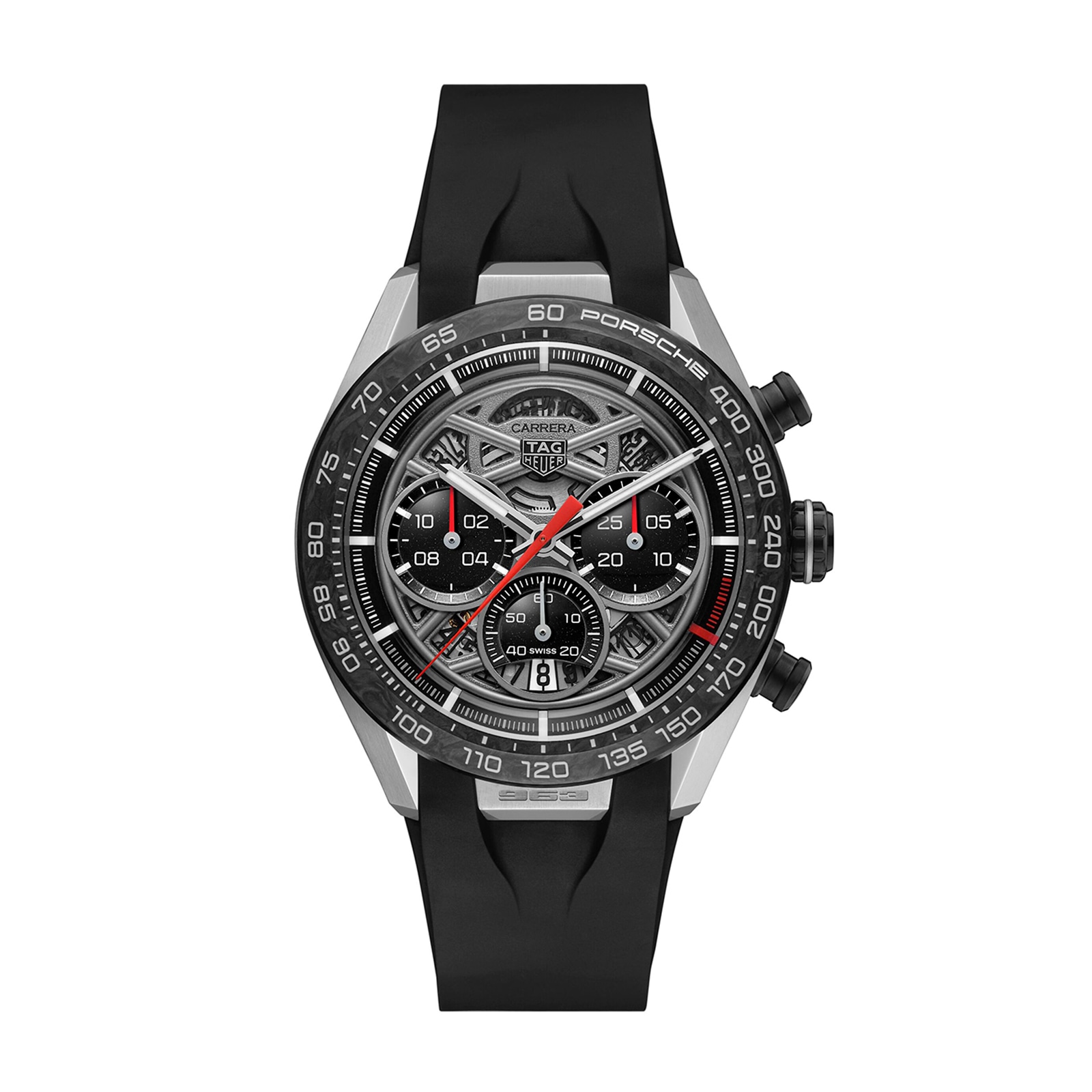 TAG Heuer Carrera Porsche Limited Edition 44mm Mens Watch Skeleton CBU2010.FT6267