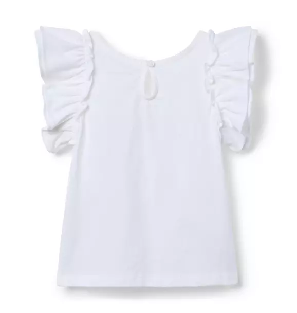 Beach Umbrella Ruffle Sleeve Tee