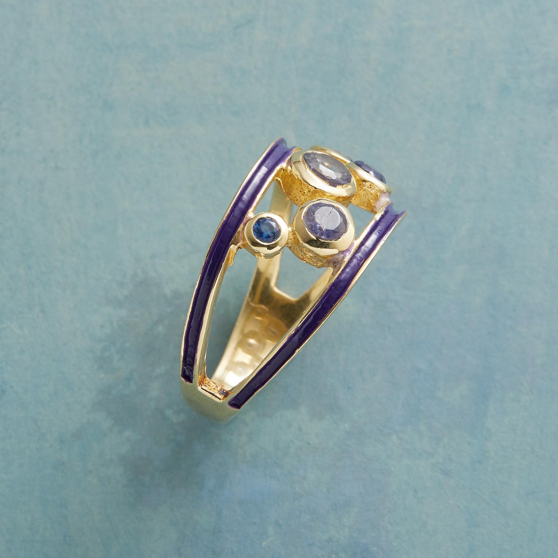 Iolite Quintet Ring