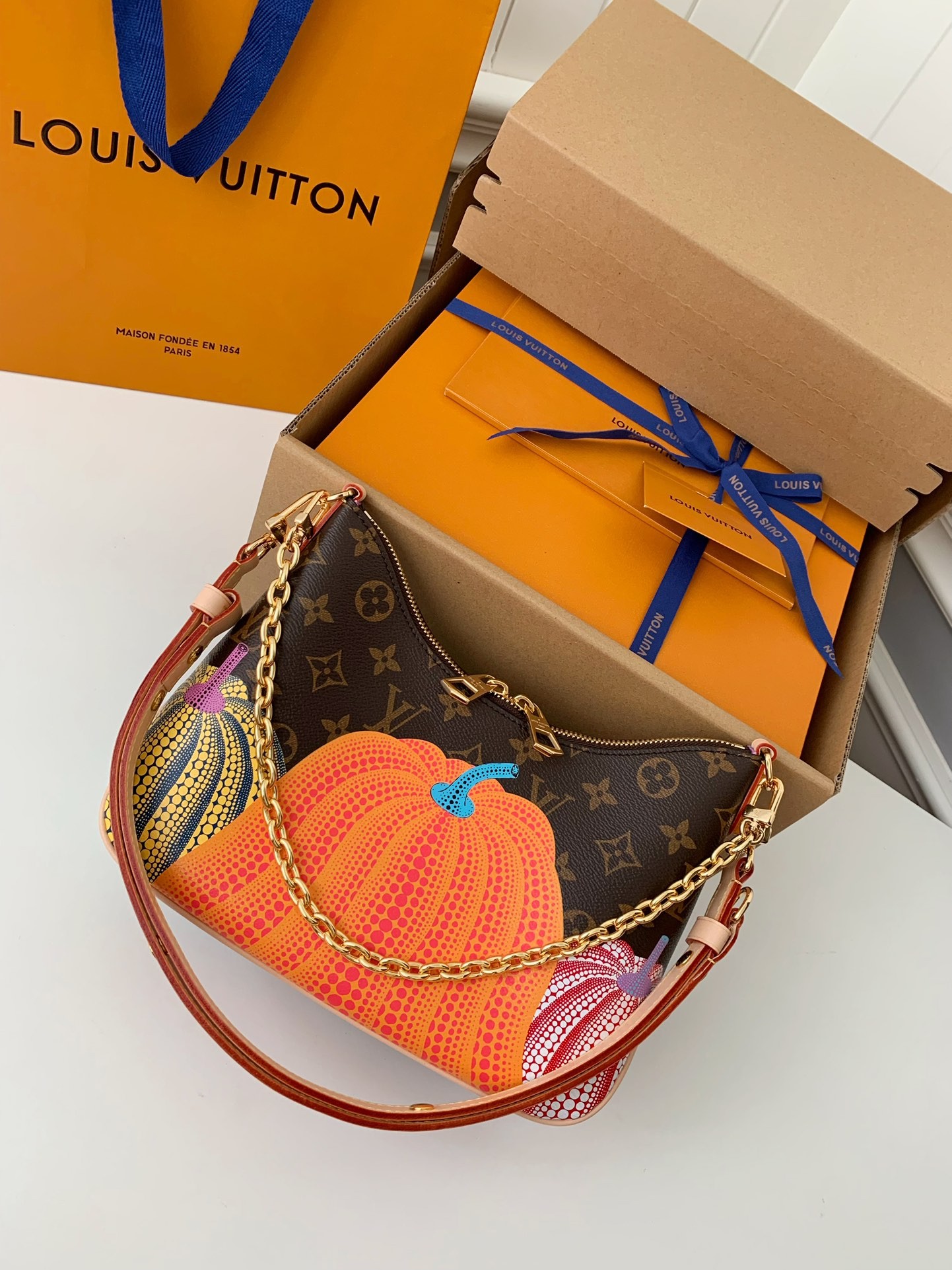 LV x Yayoi Kusama  BOULOGNE  29*16*9.5cm