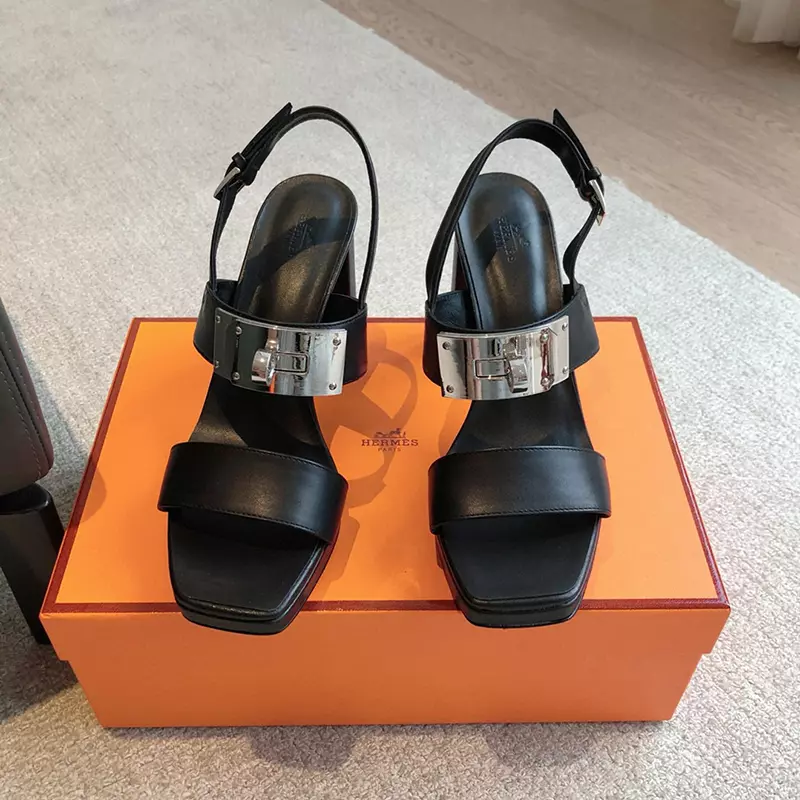 Fashion High Quality Real Leather heels Sandals LX-872304