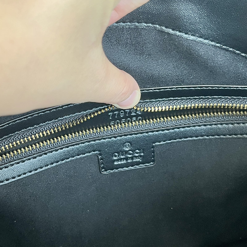 13.4″x11.0″x4.9″ Black Leather Handbag BB-921288