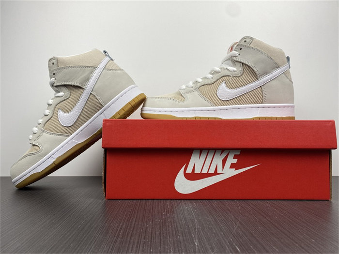 NK SB Dunk High Pro ISO Orange Label Unbleached Natural DA9626-100