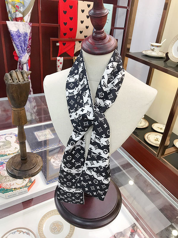 120x8cm Fashion Prints Handbag Ribbon Scarf Neck Bow WJ-987041