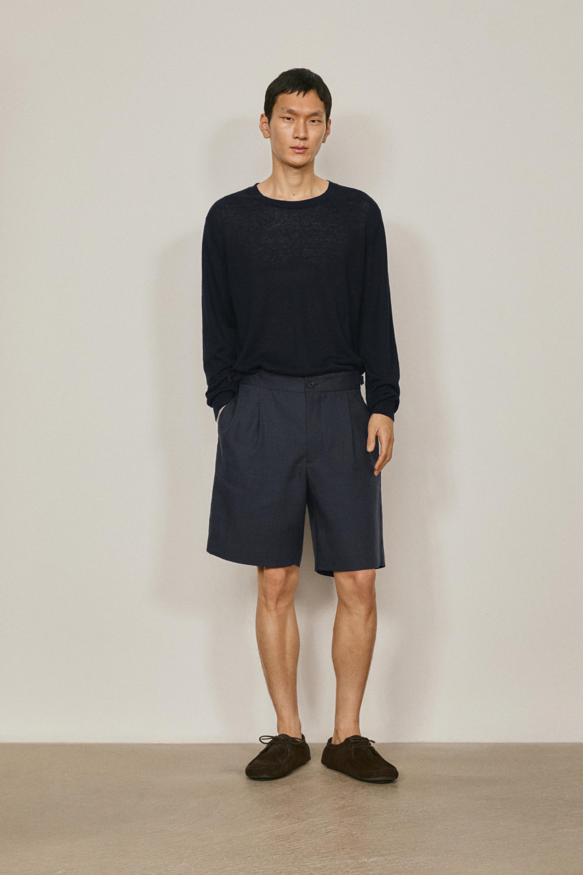 Bermuda pinzas total look lino -  LIMITED EDITION