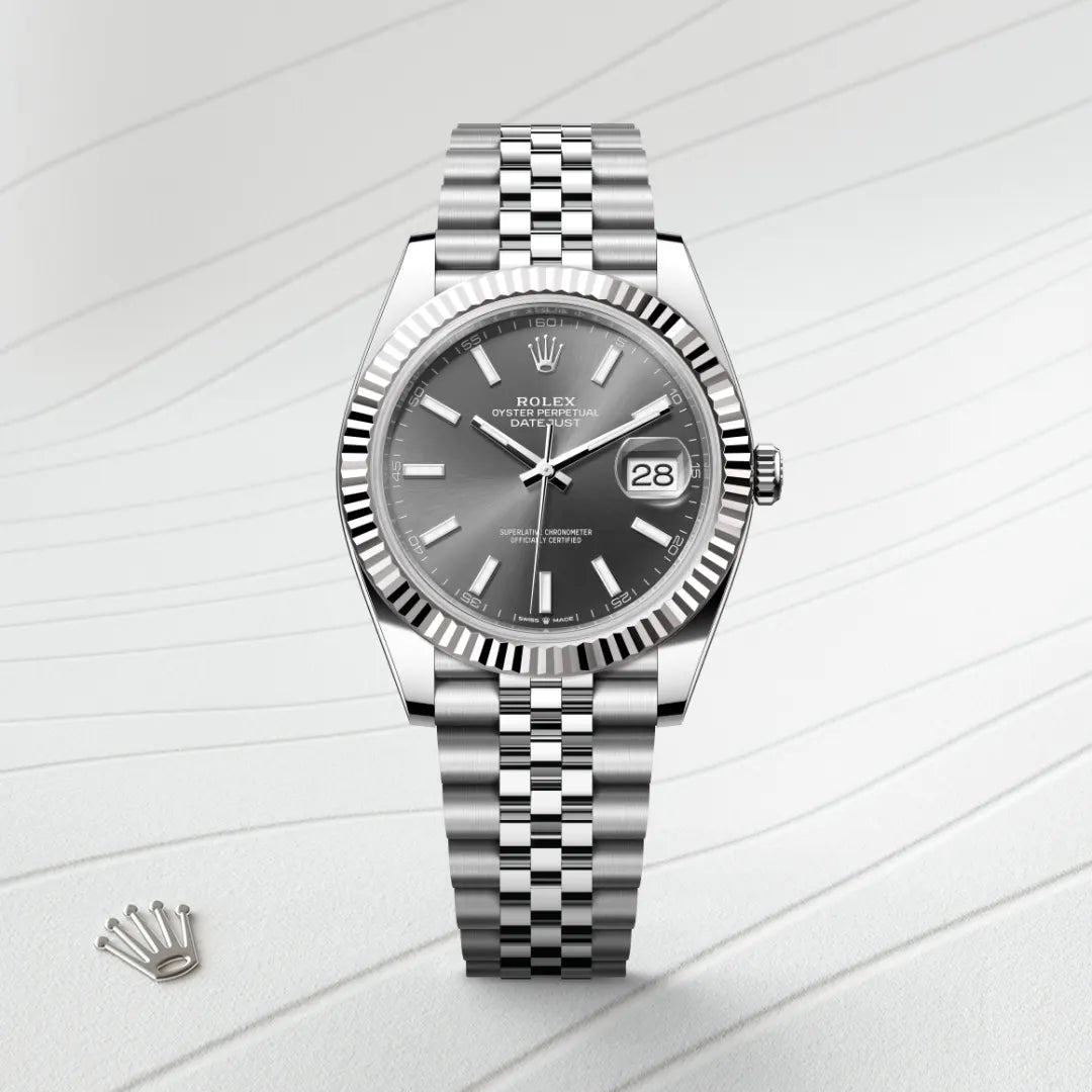 2025 Datejust 41 Rolex Oyster, 41 mm, Oystersteel and white gold M126334-0014