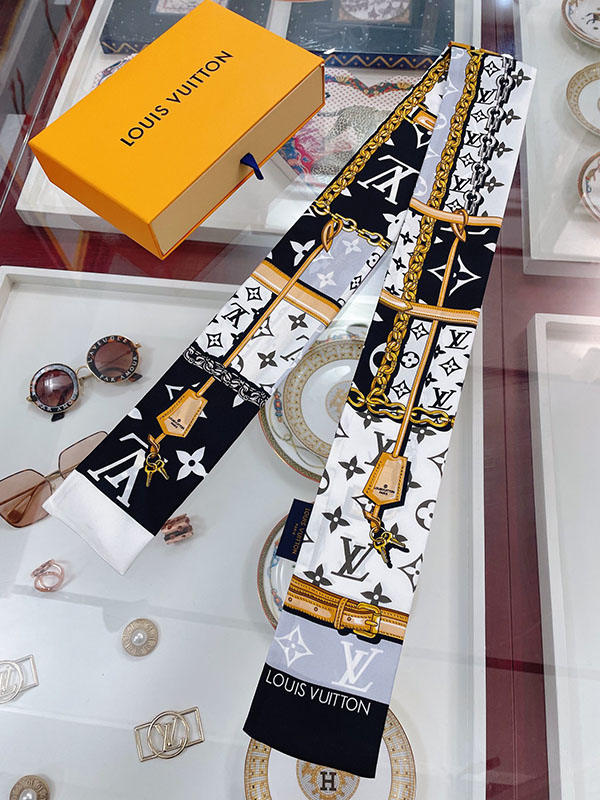 120x8cm Fashion Embroidery Handbag Ribbon Scarf Neck Bow WJ-987031