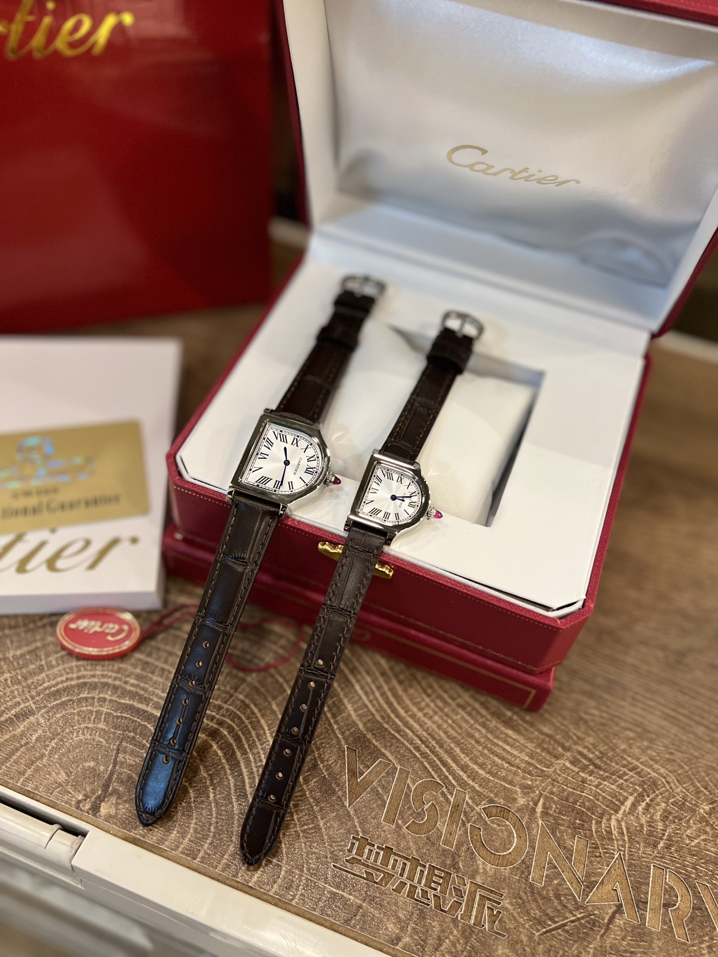 Carti Gold table bell Cloche Couple Watch 30mm 24mm