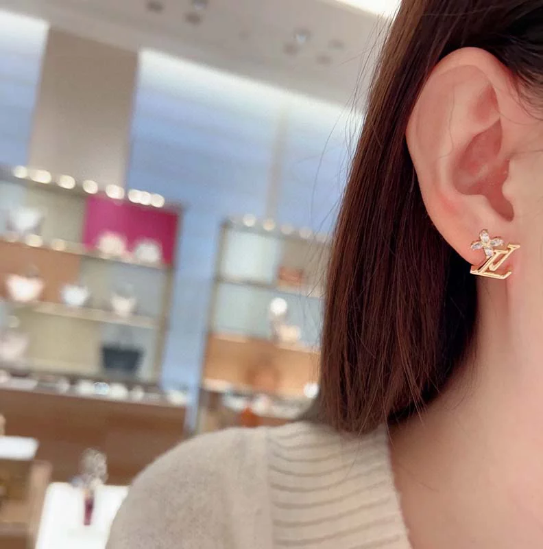 Stone-set Flowers Earrings ED-931300