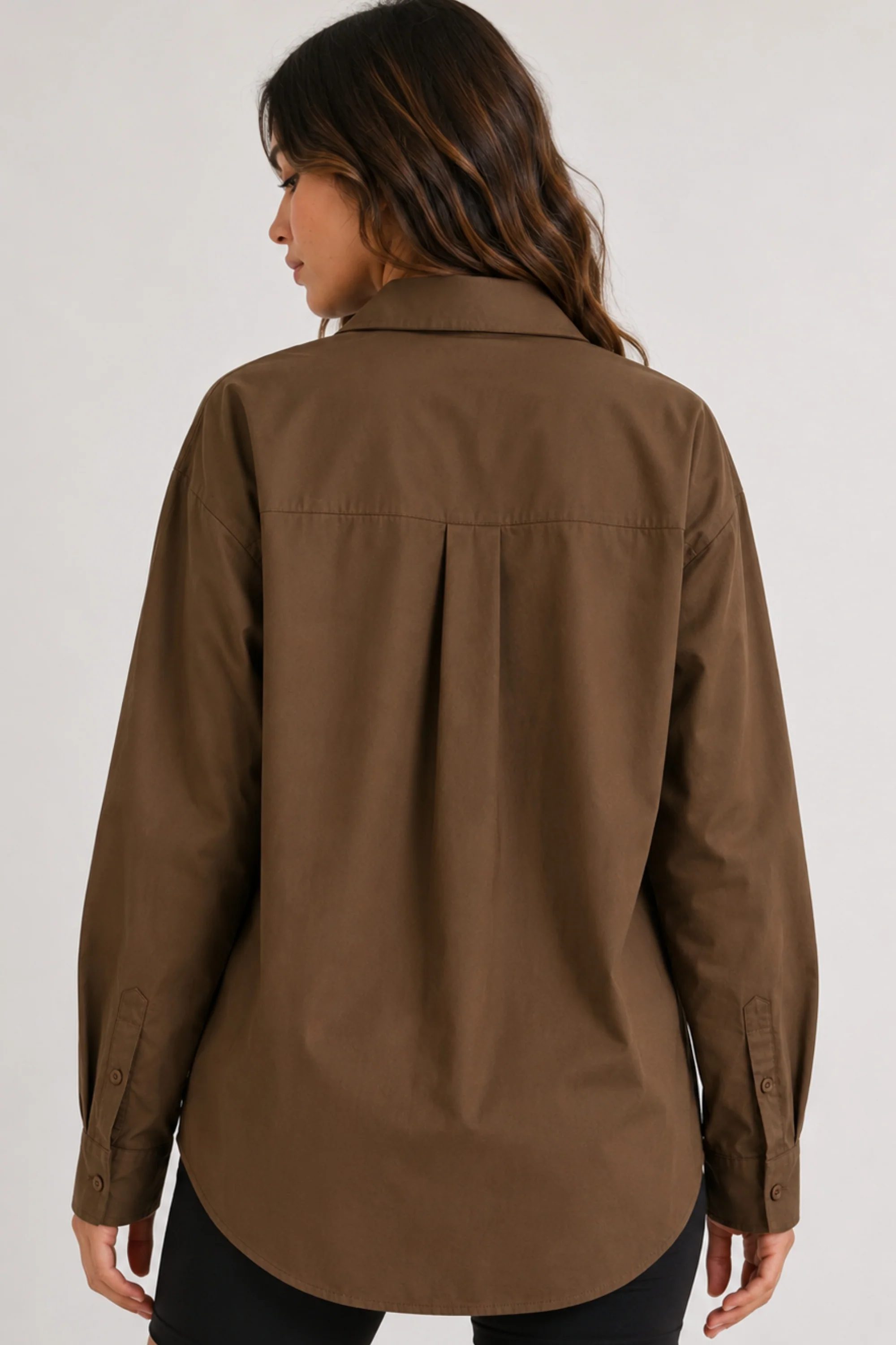 Mocha Bloom Embellished Shirt
