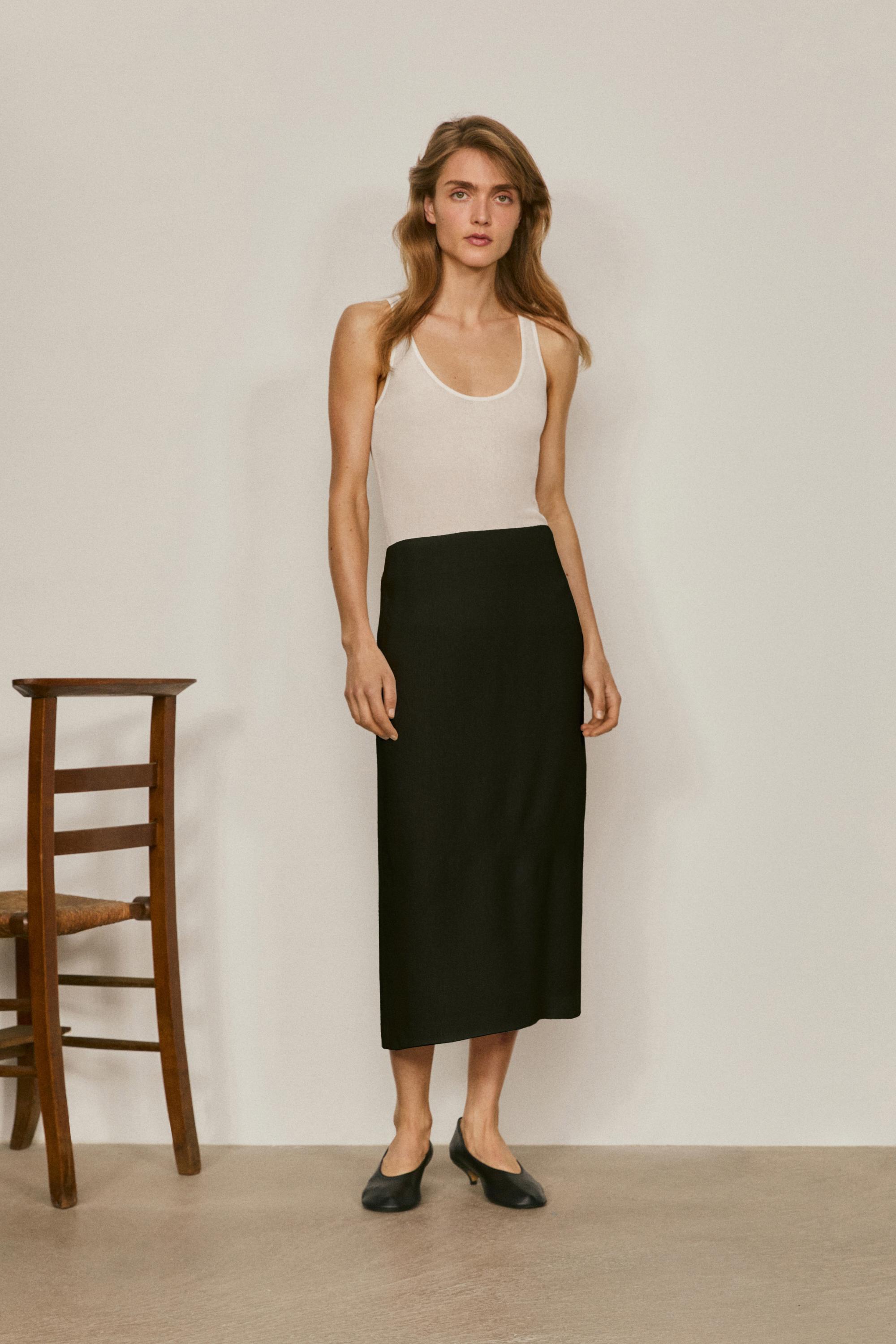 Falda midi recta - LIMITED EDITION