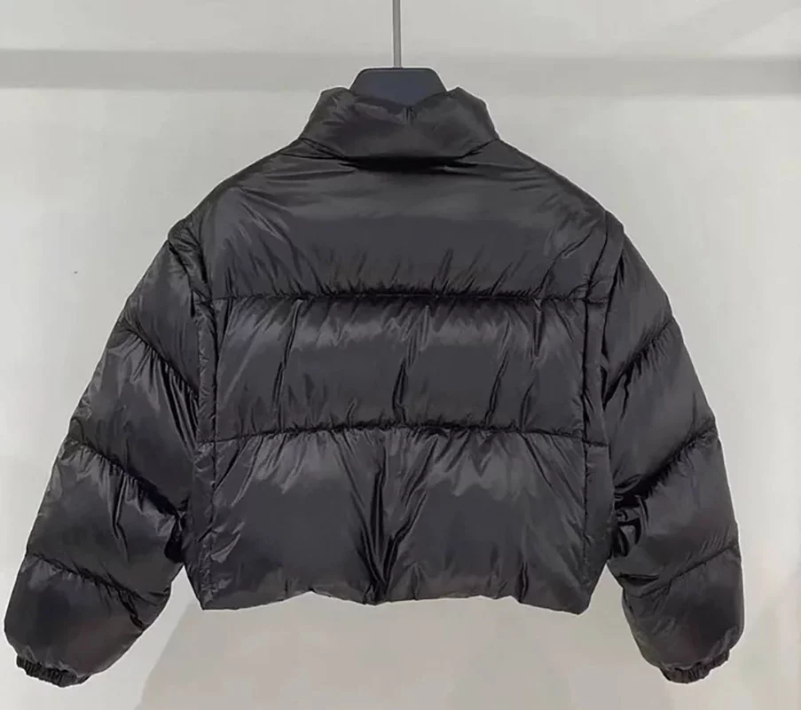 Detachable two-piece short standing collar down jacket WT-813068